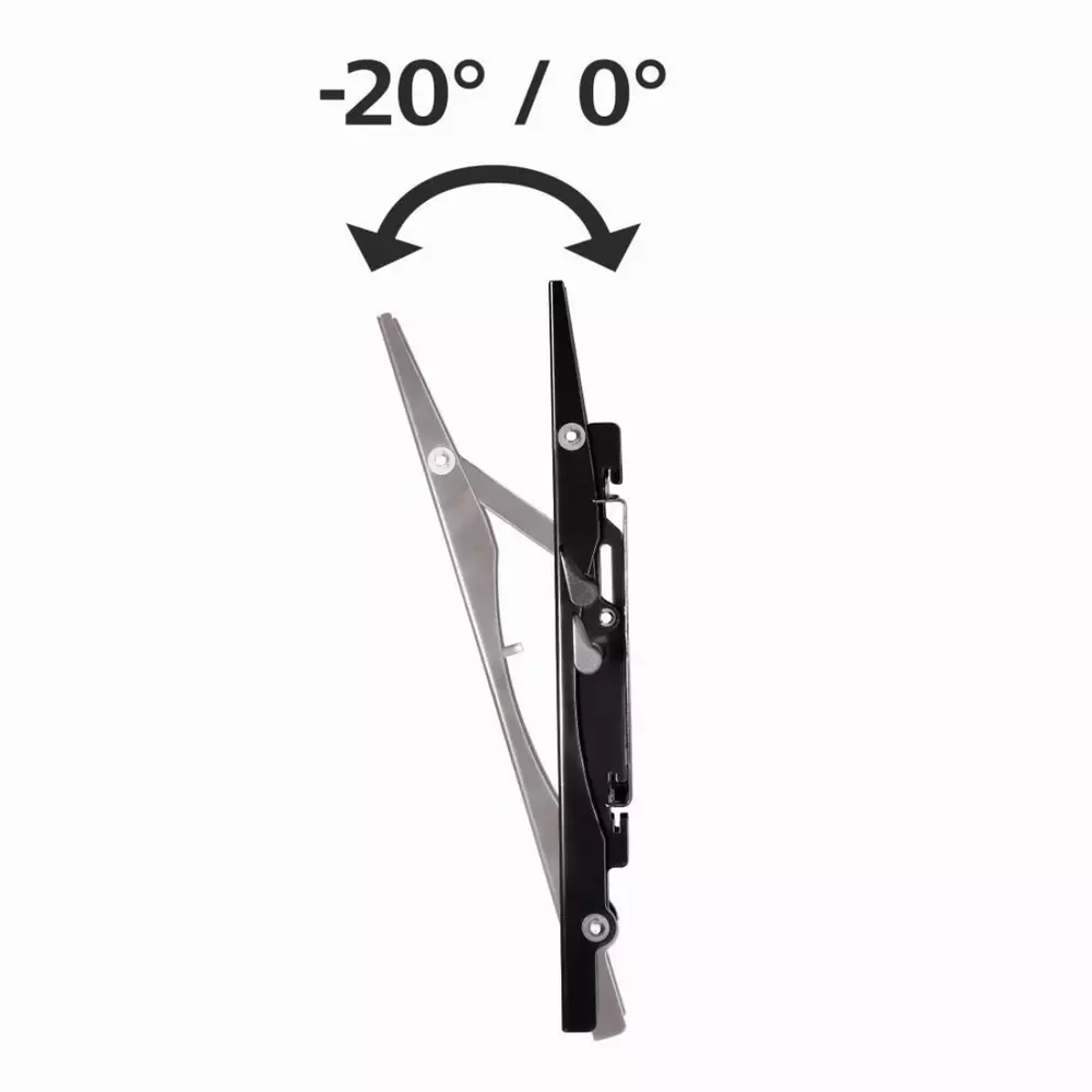 Стенна стойка за TV HAMA 84427, Регулируема, 37"-63", 75 кг, Черна