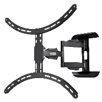 Стенна стойка за TV HAMA 118620, Регулируема, 37"-75", 45 кг, Черна