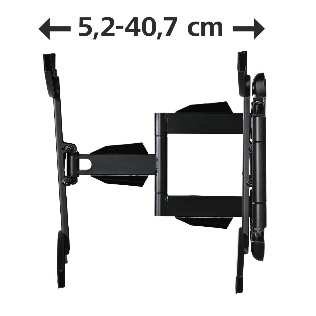 Стенна стойка за TV HAMA 118620, Регулируема, 37"-75", 45 кг, Черна
