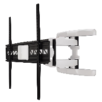 Стенна стойка за TV HAMA 118626, Регулируема, 46"-90", 75 кг, Черен/Бял