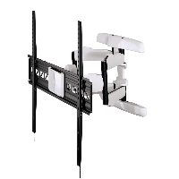 Стенна стойка за TV HAMA 118626, Регулируема, 46"-90", 75 кг, Черен/Бял