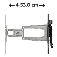 Стенна стойка за TV HAMA 108749, Регулируема, 32"-56", 25 кг, Черна