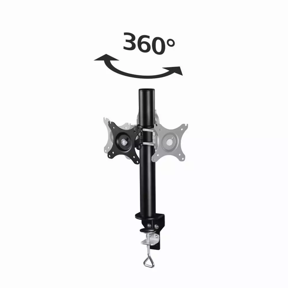 Стойка за монитор за бюро HAMA 95826, Регулируема, 10"-26", 10 кг, 1 рамо, Черен
