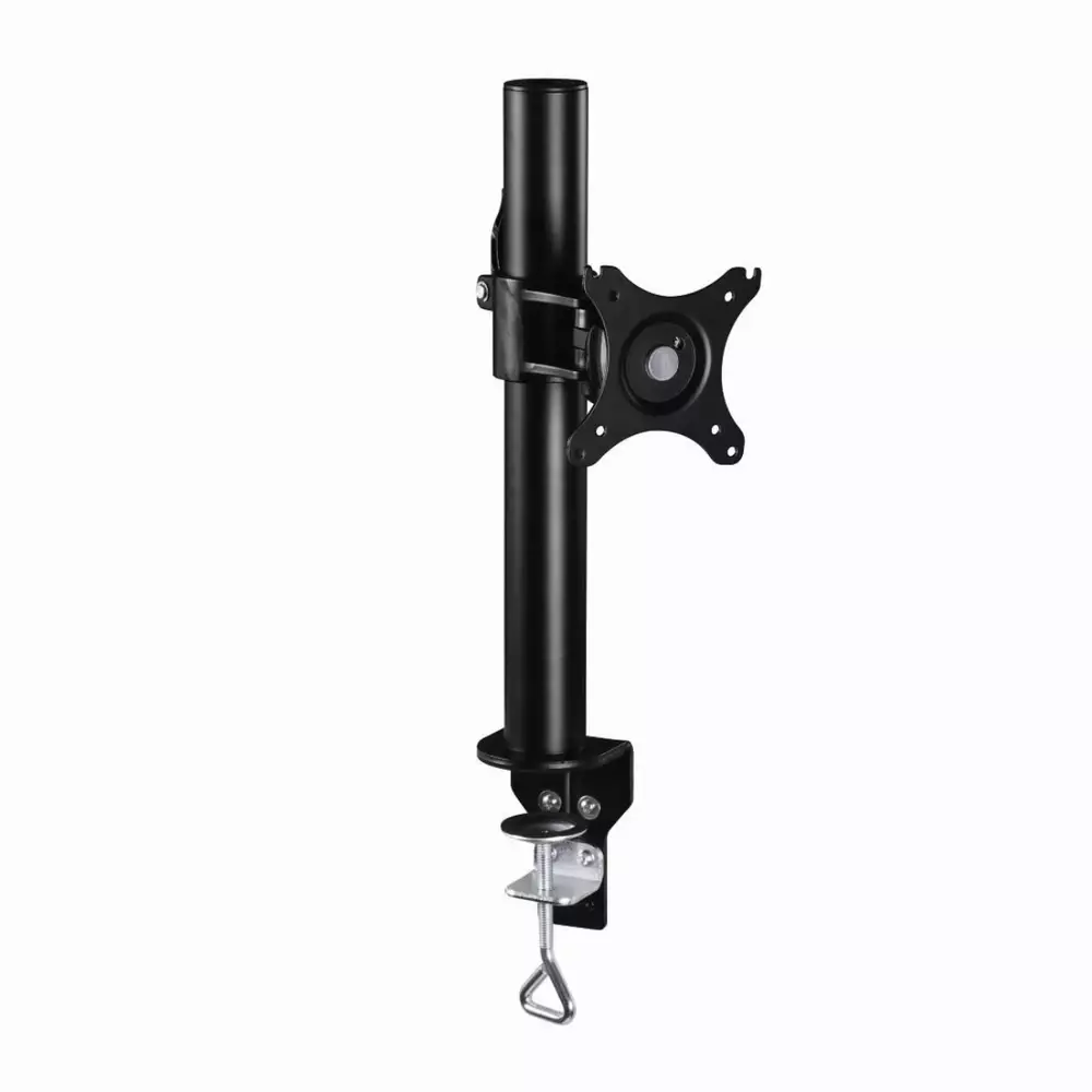 Стойка за монитор за бюро HAMA 95826, Регулируема, 10"-26", 10 кг, 1 рамо, Черен