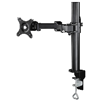 Стойка за монитор за бюро HAMA 95827, Регулируема, 10" - 26", 10 кг, 2 рамeнa, Черен