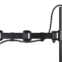 Стойка за монитор за бюро HAMA 95827, Регулируема, 10" - 26", 10 кг, 2 рамeнa, Черен