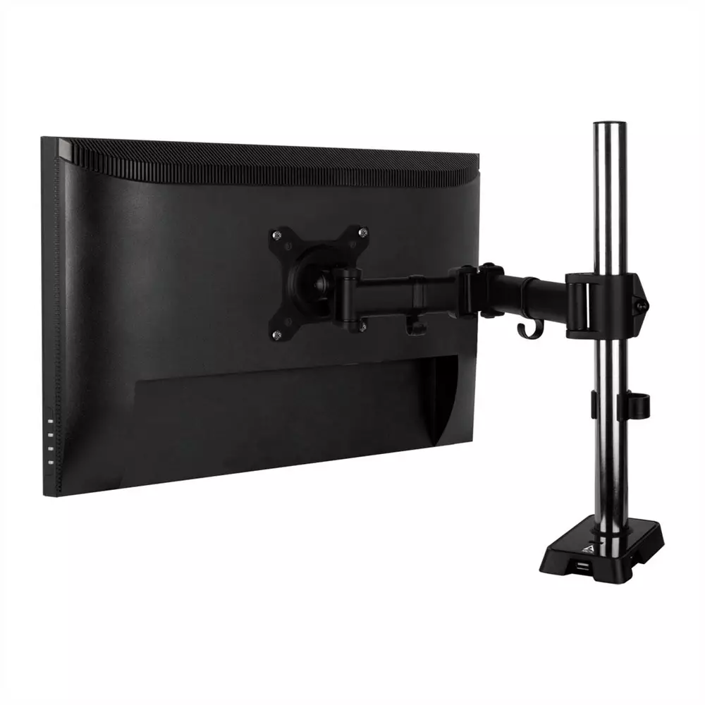 Suport pentru monitor pentru birou ARCTIC Z1 (Gen 3), Reglabil, până la 49", 15 kg, hub USB 2.0, Negru