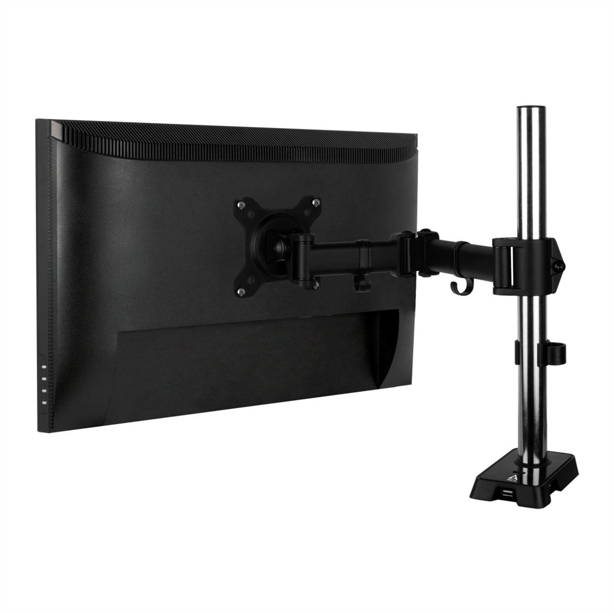 Monitorständer für Schreibtisch ARCTIC Z1 (Gen 3), Verstellbar, bis 49", 15 kg, hub USB 2.0, Schwarz