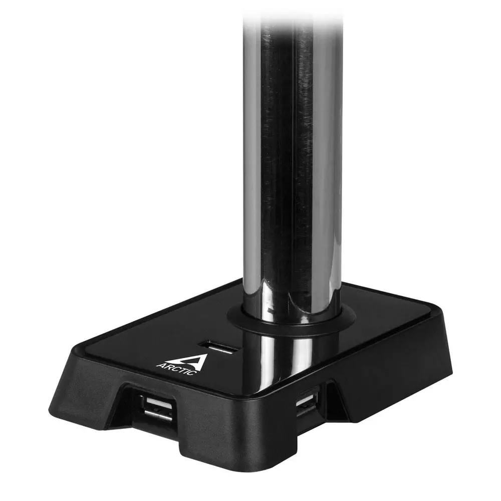 Monitorständer für Schreibtisch ARCTIC Z1 (Gen 3), Verstellbar, bis 49", 15 kg, hub USB 2.0, Schwarz