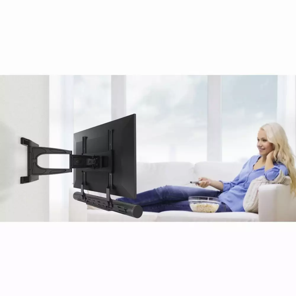 Стойка за Sound Bar HAMA 118027, Регулируема, 6 кг, Черен