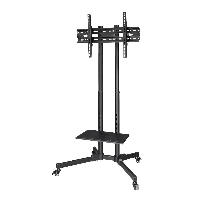 Мобилна стойка Trolley за TV, до 175см / 70", 600x400, на колела, черен