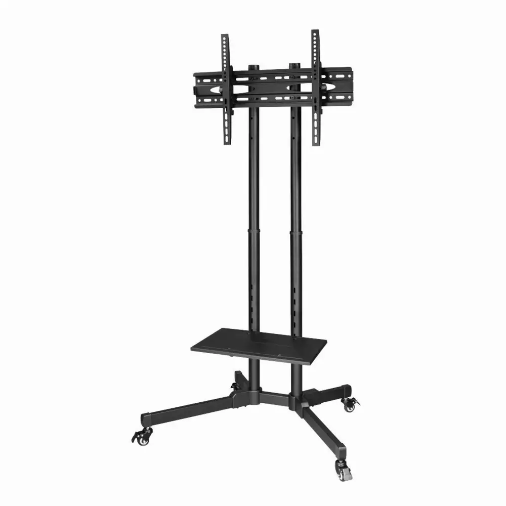 Κινητή βάση Trolley για TV, έως 175cm / 70", 600x400, με ρόδες, μαύρη