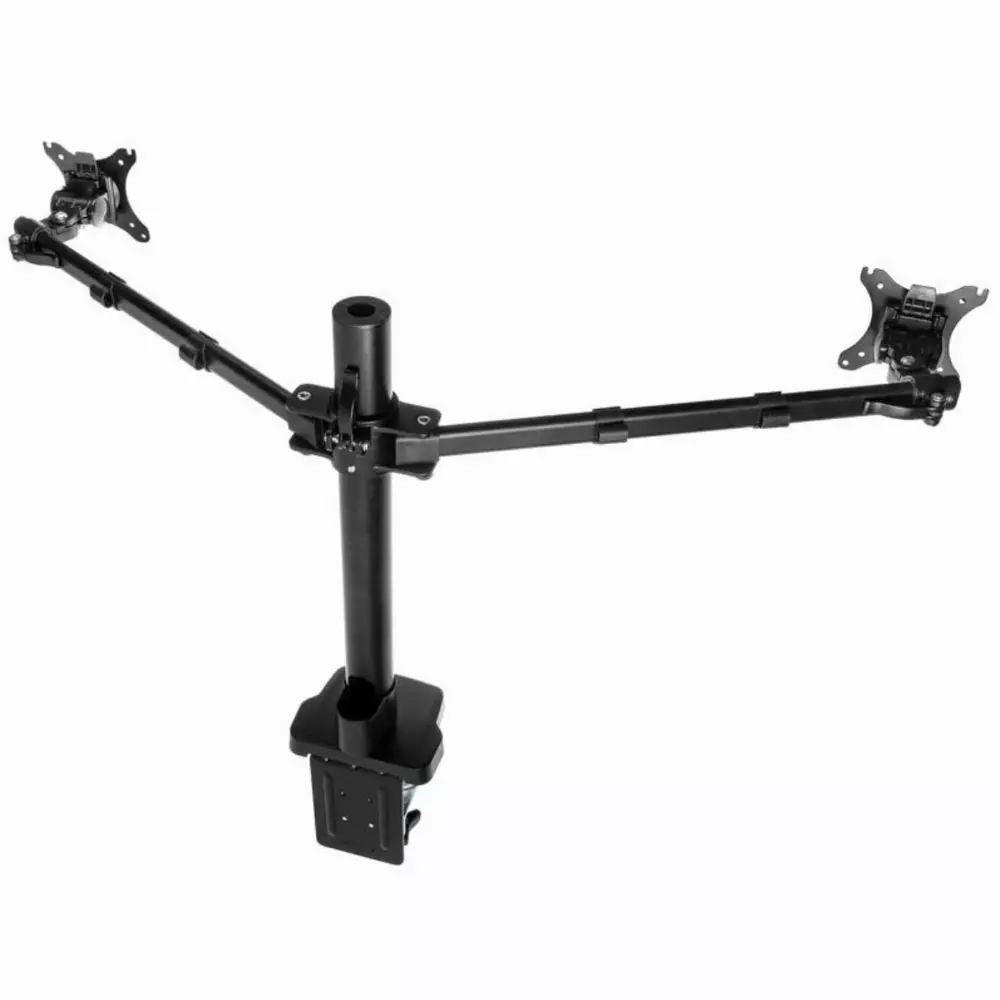Стойка за 2 монитора за бюро Kolink Chimera Dual, Регулируема, 36", 12 кг, Черен