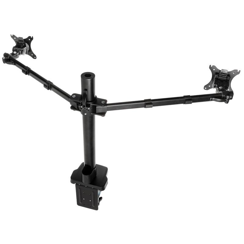 Стойка за 2 монитора за бюро Kolink Chimera Dual, Регулируема, 36", 12 кг, Черен