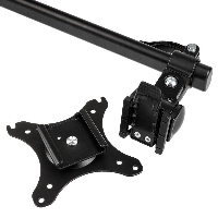 Стойка за 2 монитора за бюро Kolink Chimera Dual, Регулируема, 36", 12 кг, Черен