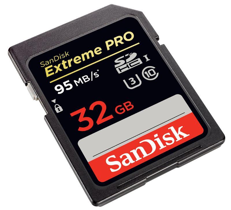 Карта памет SANDISK Extreme PRO® SDHC 32GB Class 10, U3, 95 Mb/s
