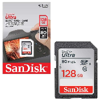 Карта памет SANDISK Ultra&reg; SDXC,128GB, Class 10 UHS-I, 80 Mb/s