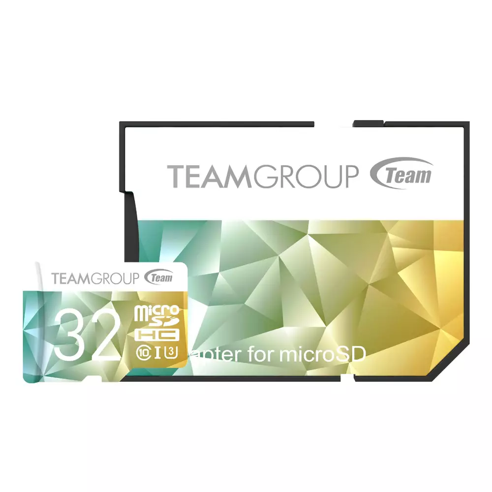 Карта памет Team Group Color Card II 32GB Micro SDHC/SDXC UHS-I U3 + SD Adapter