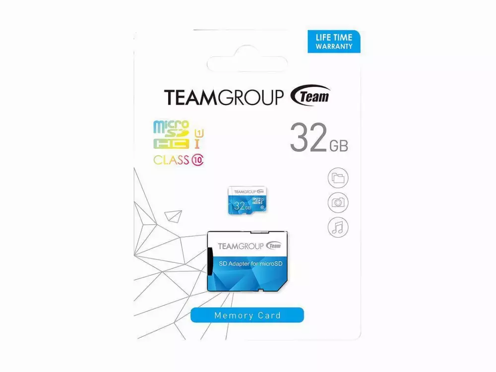 Карта памет Team Group Color microSDHC 32GB, UHS-I Class 10 + SD Адаптер