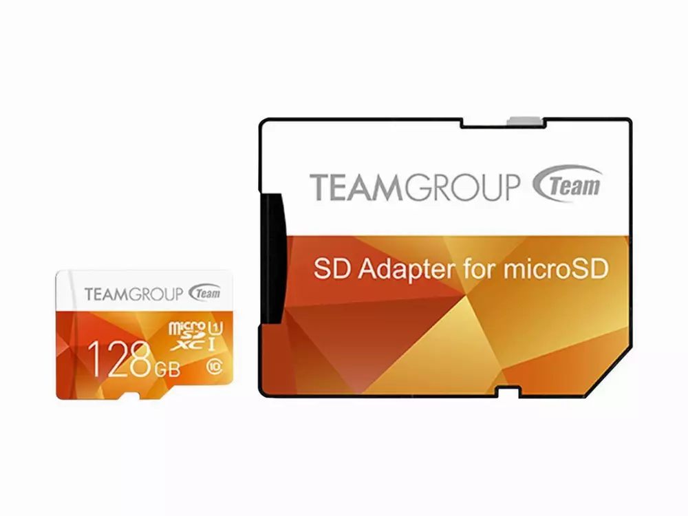 Карта памет Team Group Color microSDXC 128GB, UHS-I Class 10 + SD Адаптер