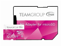 Карта памет Team Group Color microSDXC 256GB, UHS-I Class 10 + SD Адаптер