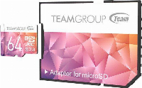 Карта памет Team Group Color Card II 64GB Micro SDHC/SDXC UHS-I U3 + SD Adapter