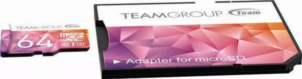 Карта памет Team Group Color Card II 64GB Micro SDHC/SDXC UHS-I U3 + SD Adapter