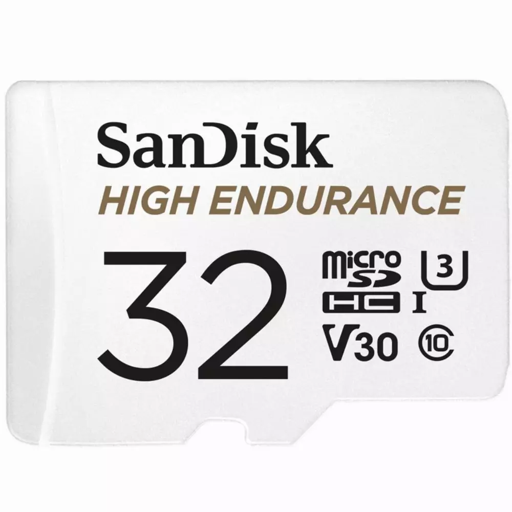 Карта памет SANDISK High Endurance, microSDXC, 32GB, U3, 100 Mb/s, SD адаптер