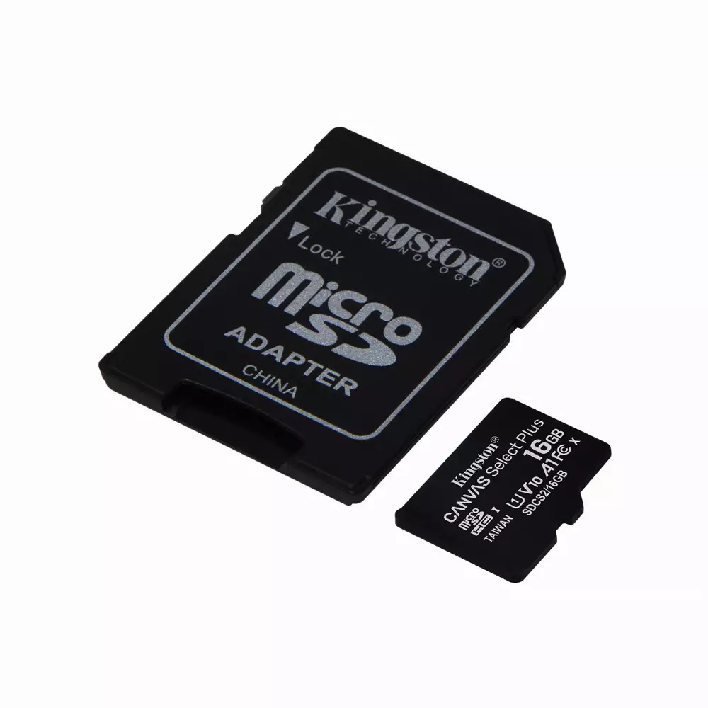 Карта памет Kingston Canvas Select Plus  microSDHC 16GB, Class 10 UHS-I