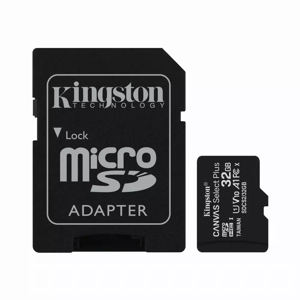 Карта памет Kingston Canvas Select Plus  microSDHC 32GB, Class 10 UHS-I