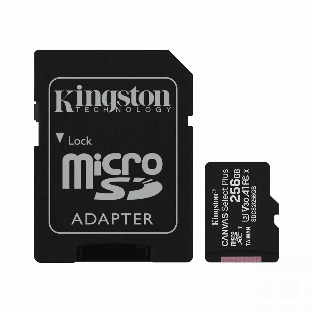 Карта памет Kingston Canvas Select Plus microSDHC 256GB, Class 10 UHS-I