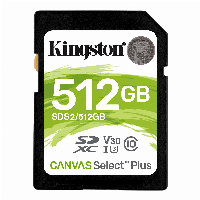 Карта памет Kingston Canvas Select Plus SD 512GB, Class 10 UHS-I