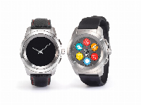 Хибриден смарт часовник MyKronoz ZeTime Regular Silver/Black, силиконова черна каишка