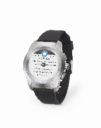 Хибриден смарт часовник MyKronoz ZeTime Petite Silver/Black, силиконова черна каишка