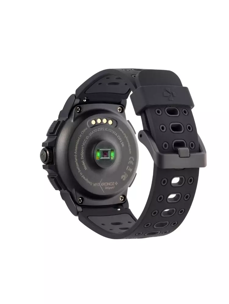 Смарт часовник MyKronoz ZeSport 2, Тъч екран, GPS, Черен