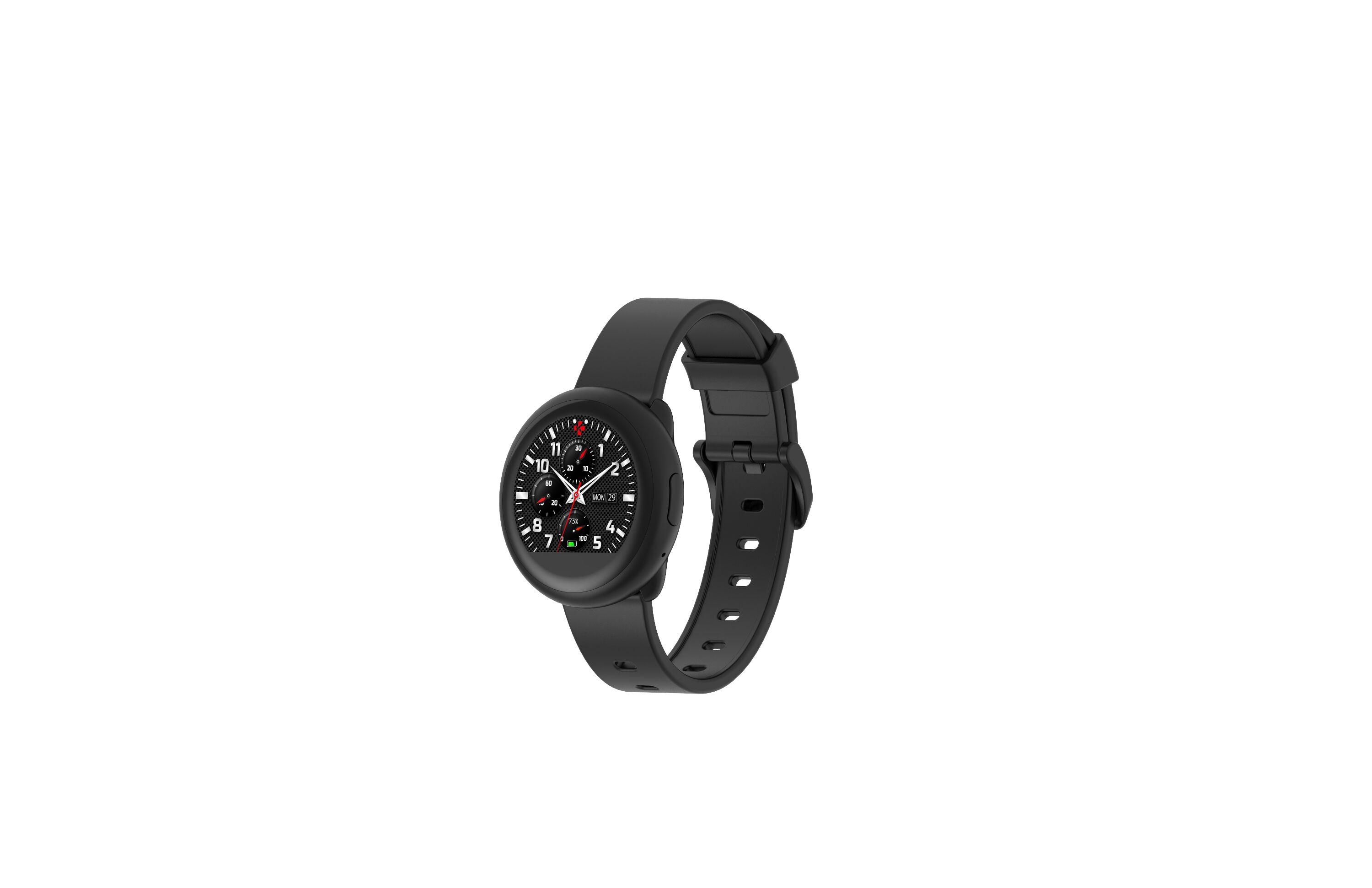 Смарт часовник MyKronoz ZeRound3 Lite, кръгла форма, черен