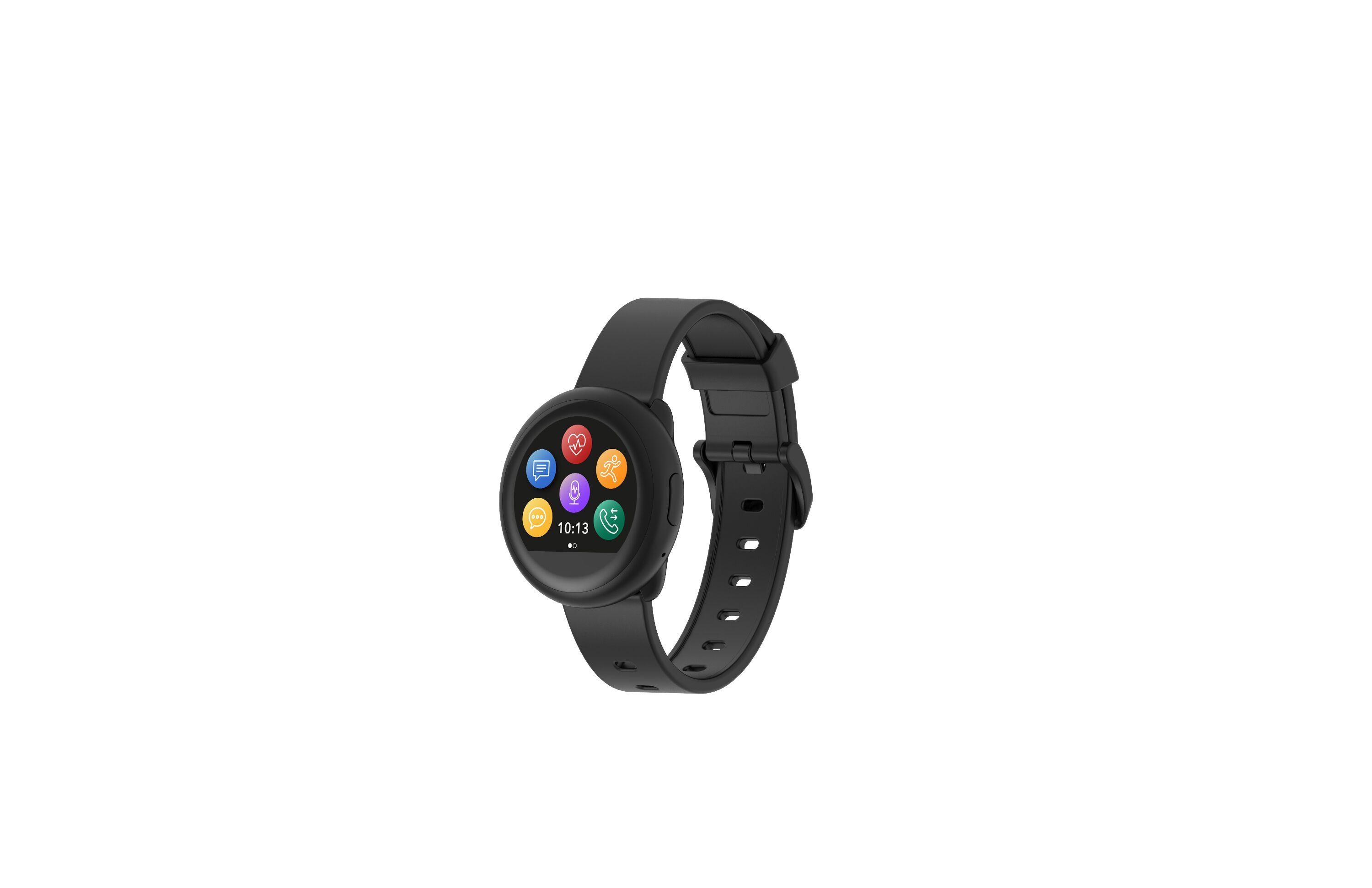 Смарт часовник MyKronoz ZeRound3 Lite, кръгла форма, черен