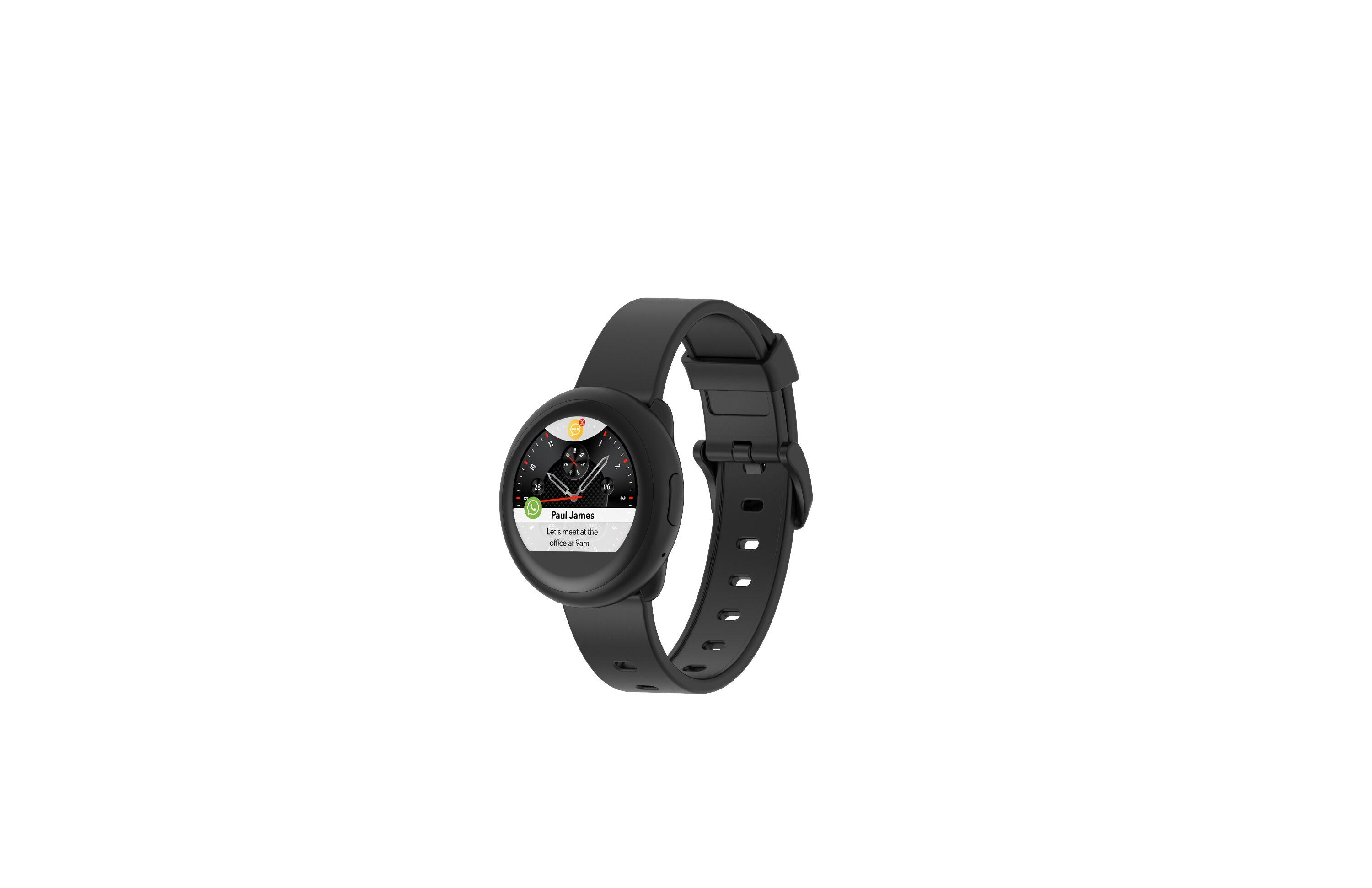 Смарт часовник MyKronoz ZeRound3 Lite, кръгла форма, черен