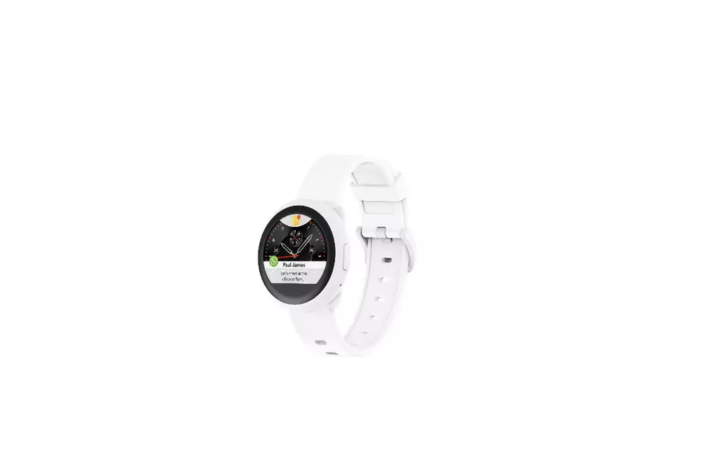 Смарт часовник MyKronoz ZeRound3 Lite, кръгла форма, бял