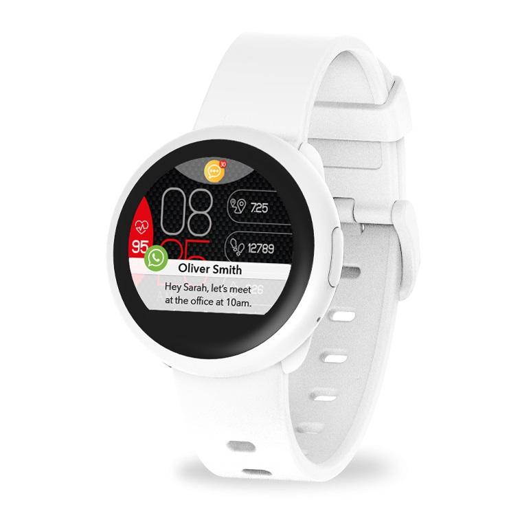 Смарт часовник MyKronoz ZeRound3 Lite, кръгла форма, бял
