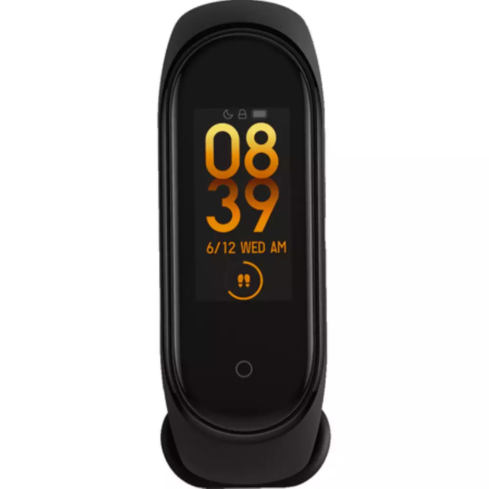 Фитнес гривна Xiaomi Mi Smart Band 4, 0.95", AMOLED дисплей, Черен
