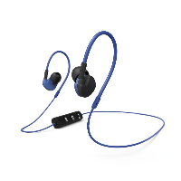 Спортни слушалки HAMA Active BT 177096, In-Ear, Bluetooth, Микрофон, Черен/Син