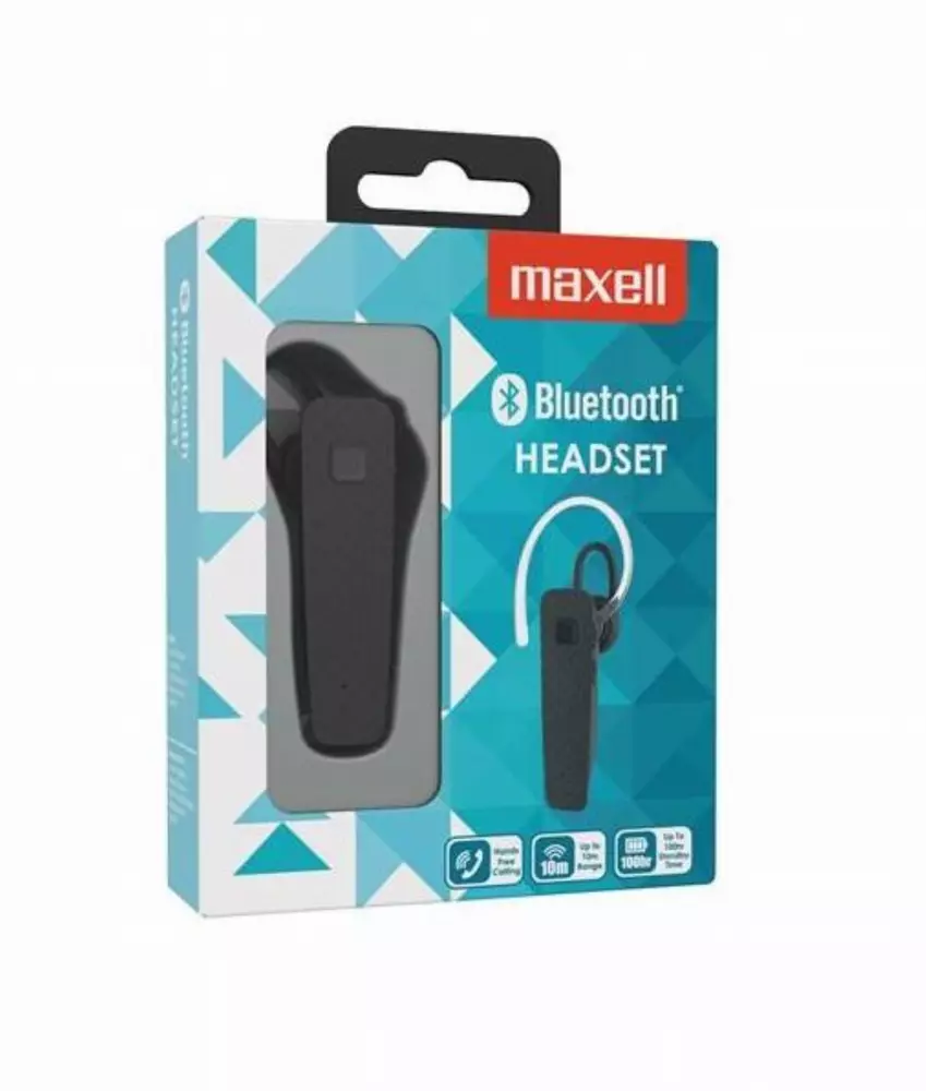 Блутут слушалка MAXELL MXH-HS02, хендсфри, Черен