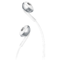 Блутут Слушалки JBL T205BT, Бял/Сребрист