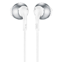 Блутут Слушалки JBL T205BT, Бял/Сребрист