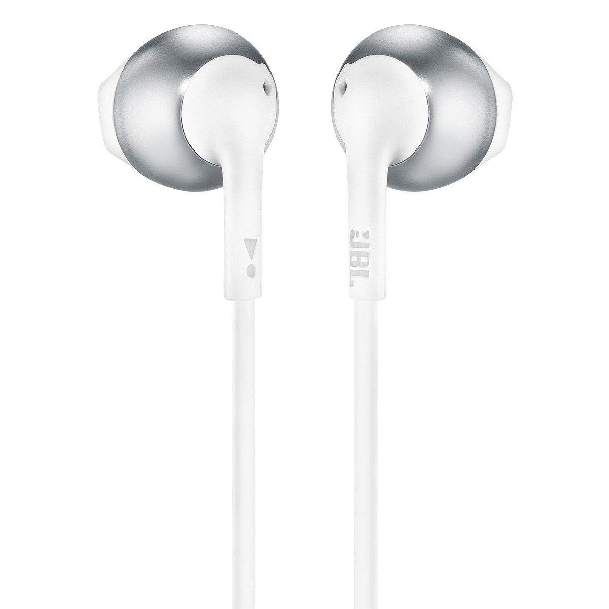 Блутут Слушалки JBL T205BT, Бял/Сребрист