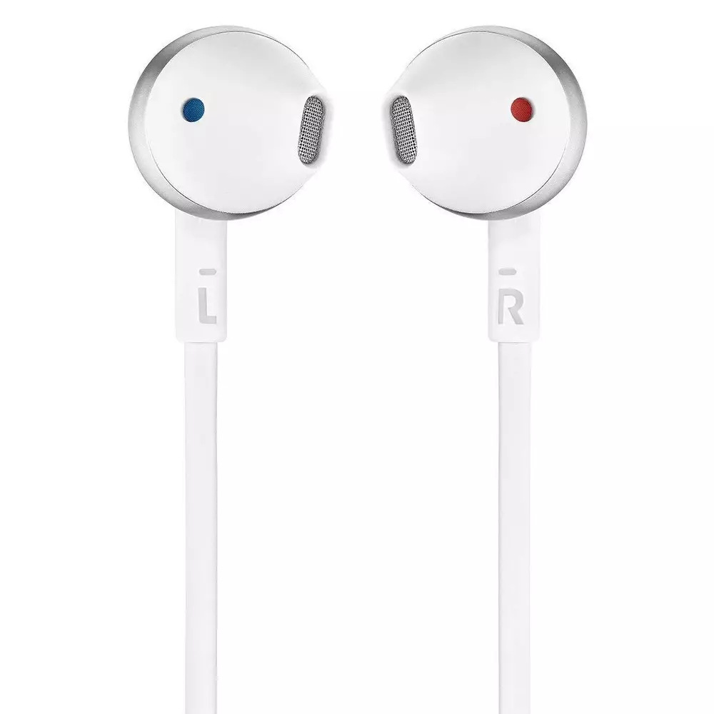 Блутут Слушалки JBL T205BT, Бял/Сребрист