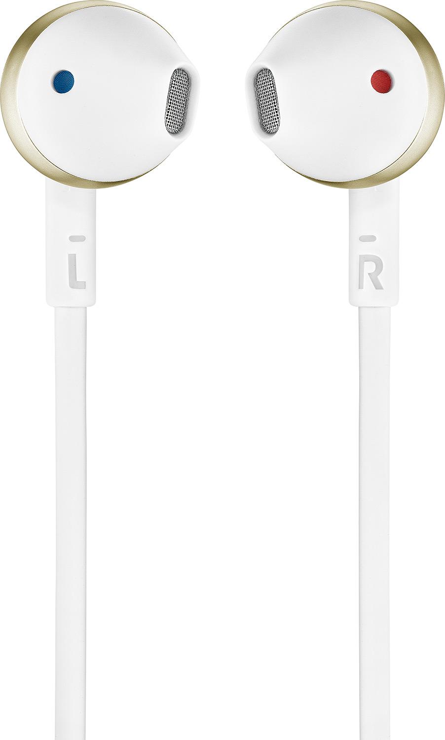 Блутут Слушалки JBL T205BT, Бял/Златист