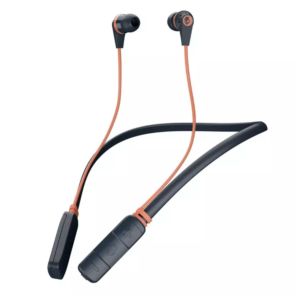 Блутут слушалки тапи Skullcandy INKD 2.0 Wireless Син/Оранжев