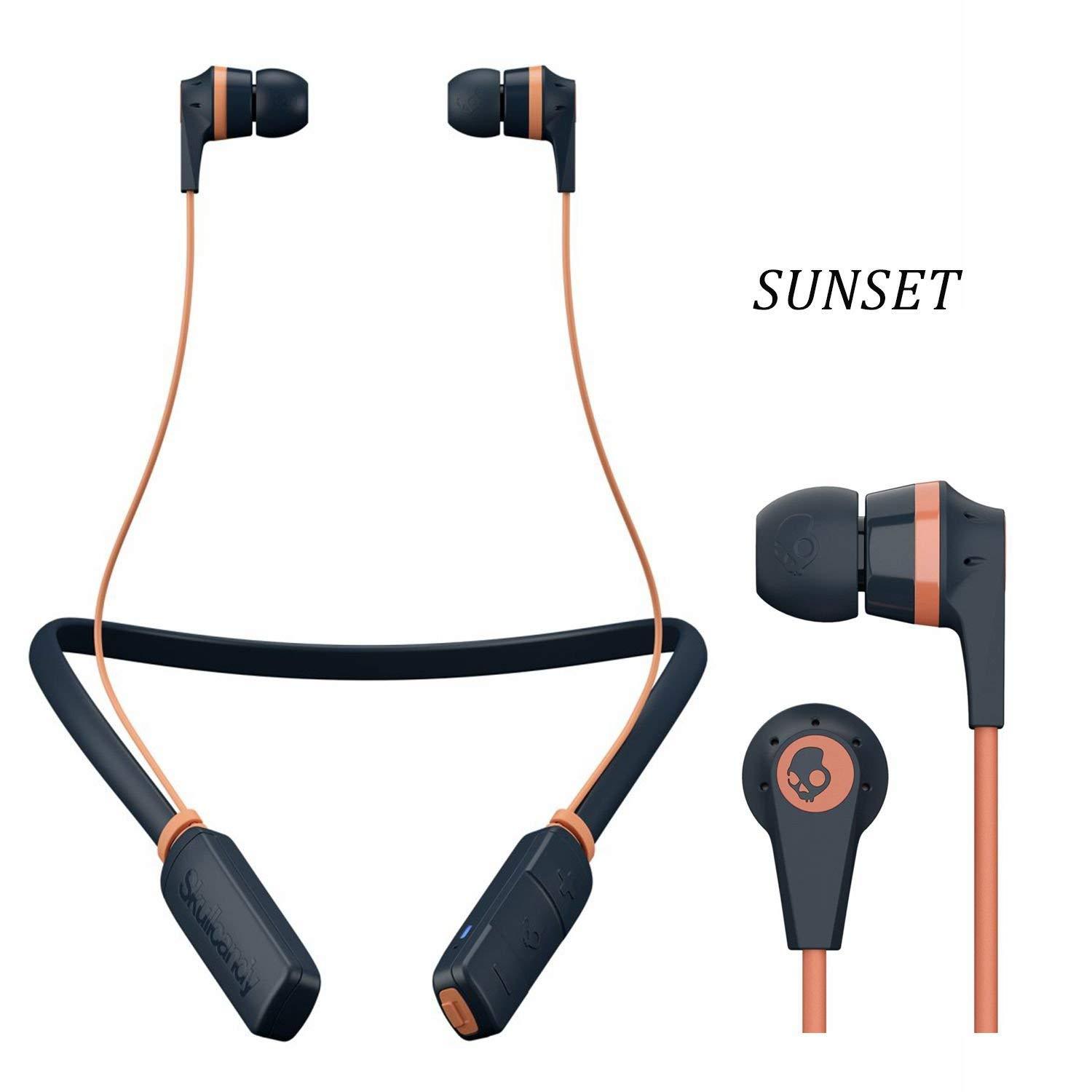 Блутут слушалки тапи Skullcandy INKD 2.0 Wireless  Син/Оранжев